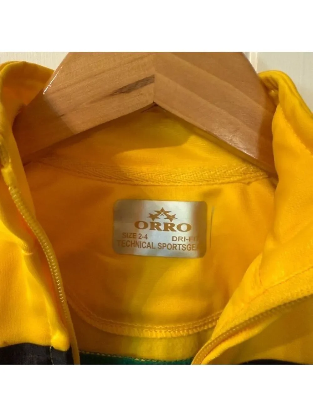 Jamaica Track Jacket in Green and Yellow NWOT